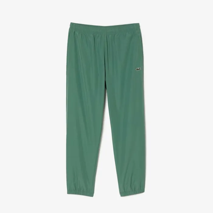 Sweatpants and Trousers Men Lacoste Men039s Regular Fit WaterRepellent Joggers Khaki Green Kx5