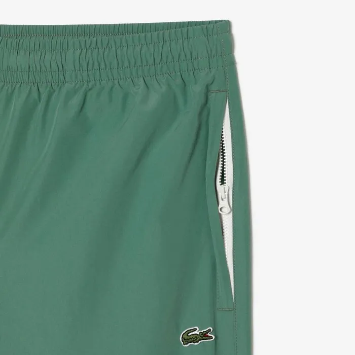Sweatpants and Trousers Men Lacoste Men039s Regular Fit WaterRepellent Joggers Khaki Green Kx5