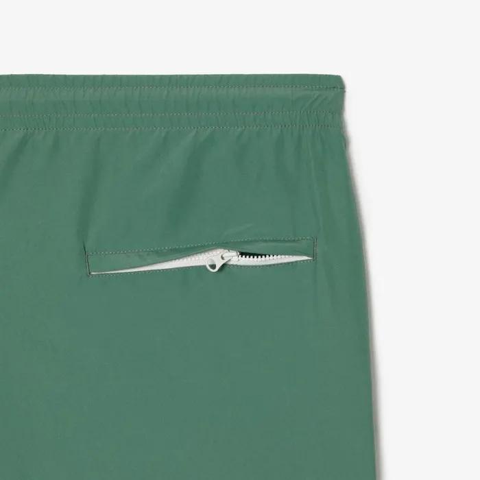 Sweatpants and Trousers Men Lacoste Men039s Regular Fit WaterRepellent Joggers Khaki Green Kx5