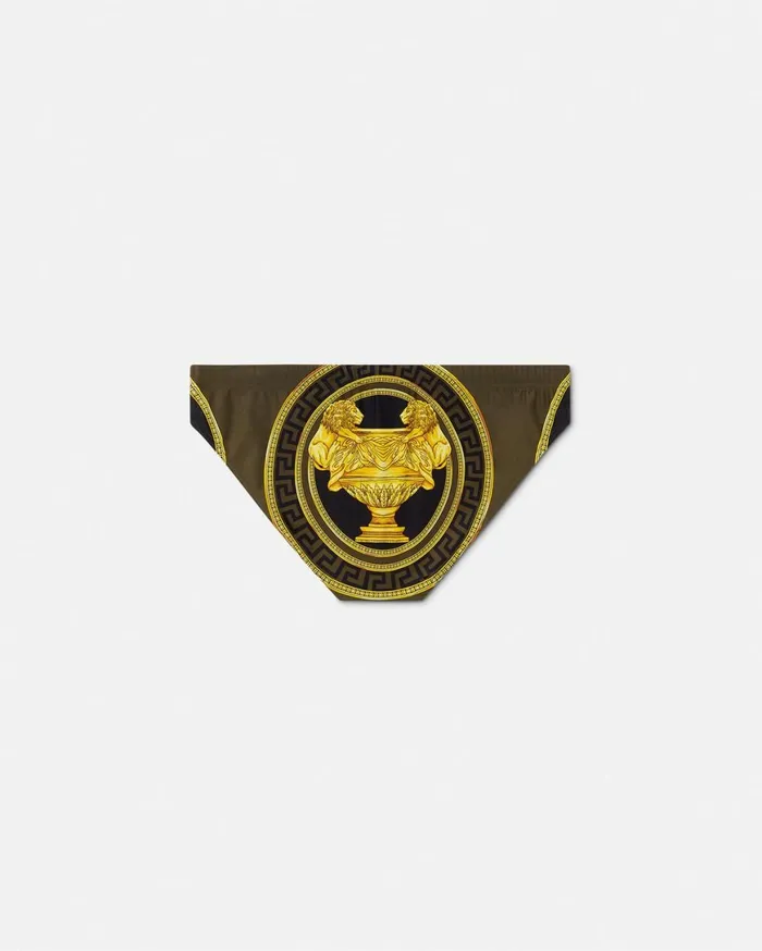 Swimwear Men Versace La Coupe Des Dieux Swim Briefs Black
