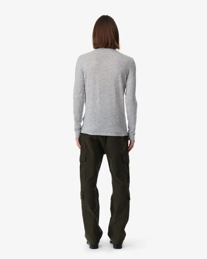 Tshirts Men IRO SANDRIO HENLEY NECK LINEN TSHIRT