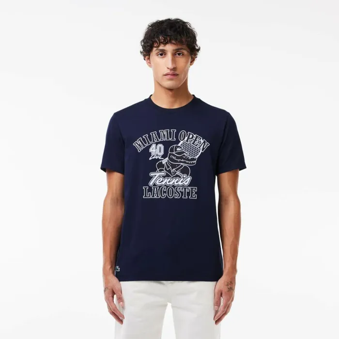 TShirts Men Lacoste Men039s Miami Open Edition UltraDry Tennis TShirt Navy Blue 166 TShirts Men Lacoste Men039s Miami Open Edition UltraDry Tennis TShirt Navy Blue 166
