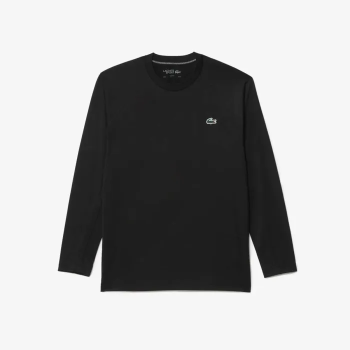 TShirts Men Lacoste Men039s Stretch Jersey Long Sleeve TShirt Black 031