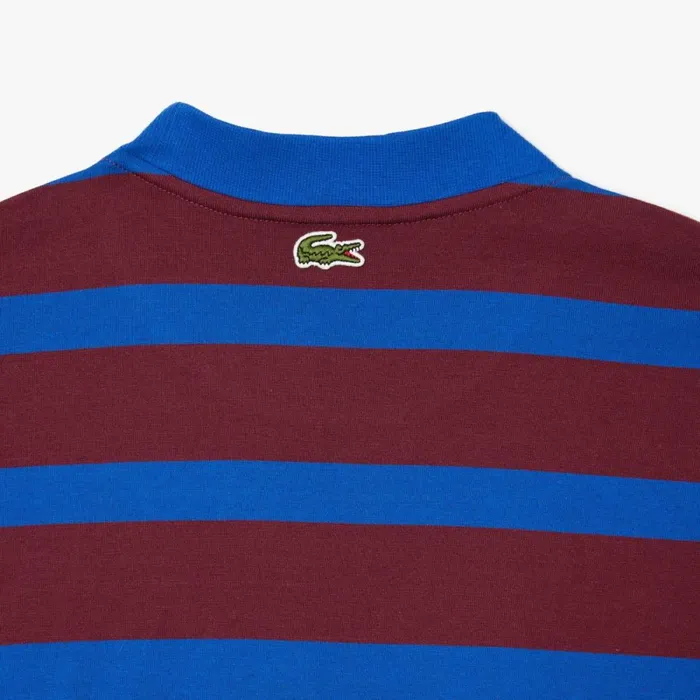TShirts Men Lacoste Men039s Striped 3D Print Cotton TShirt Bordeaux Blue Q5i