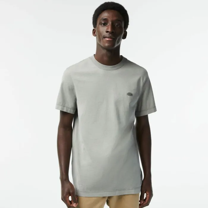 TShirts Men Lacoste Mens Organic Cotton Natural Dye TShirt Light Green K34