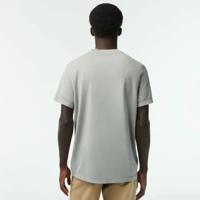 TShirts Men Lacoste Mens Organic Cotton Natural Dye TShirt Light Green K34