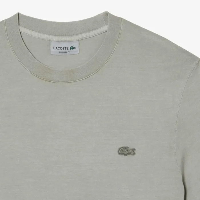 TShirts Men Lacoste Mens Organic Cotton Natural Dye TShirt Light Green K34