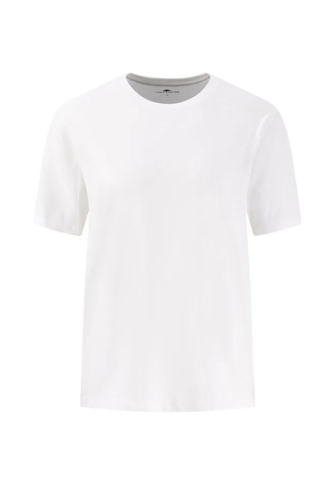 Tshirts Women FYNCHHATTON Tshirt Made Of The Finest Cotton Whitebananasandsummer Redfresh Roseocean Violetlight Blueblack