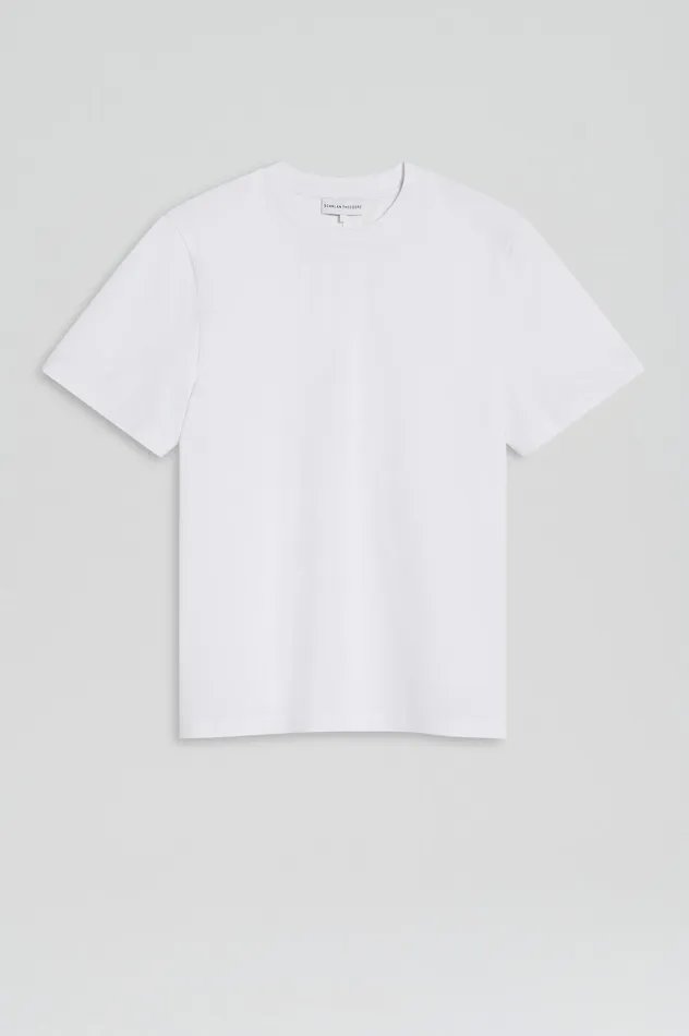 Tops Scanlan Theodore Women MERCERISED LOOSE FIT TSHIRT WHITE
