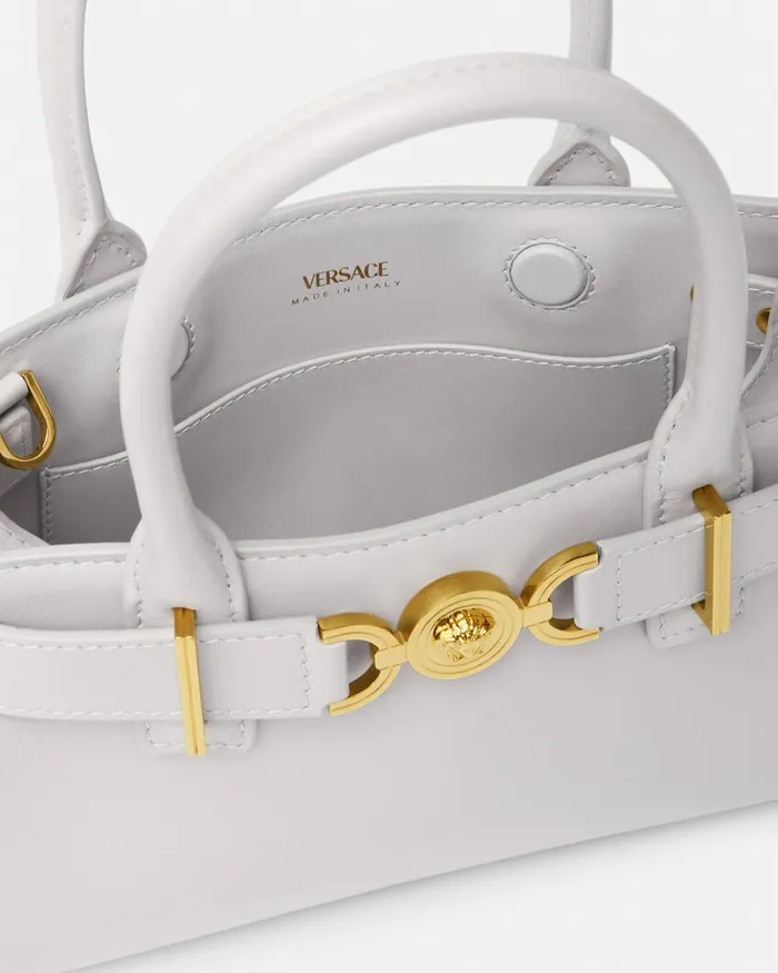 Totes Women Versace Medusa 03995 Small Tote Bag Gray
