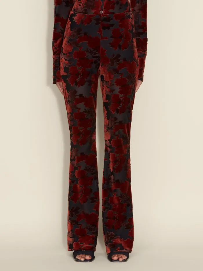 Trousers and Shorts Women Holzweiler Gilly Devore Trousers Brown Mix