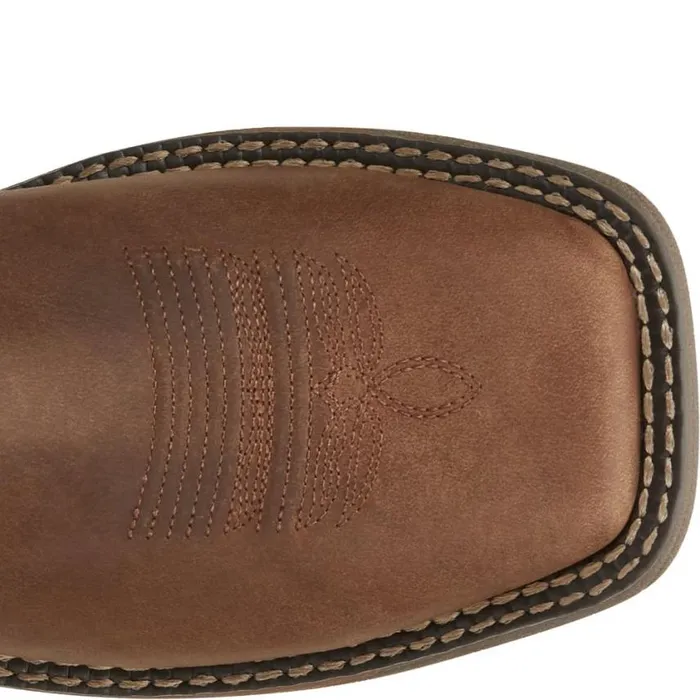 Western Kids Justin Boots Rush Junior Cowboy Boot Brown