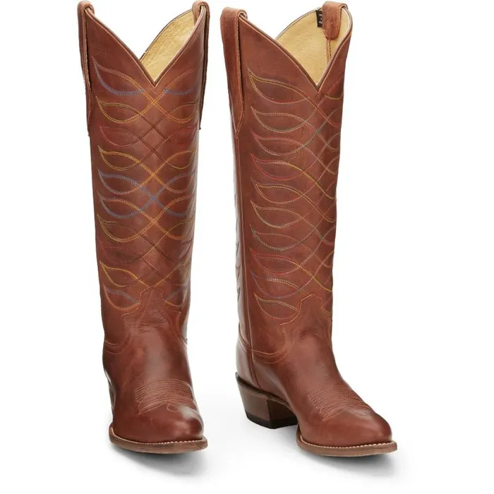 Western Women Justin Boots Whitley 15 WomenS Western Boot Rustic Amber 040orange041