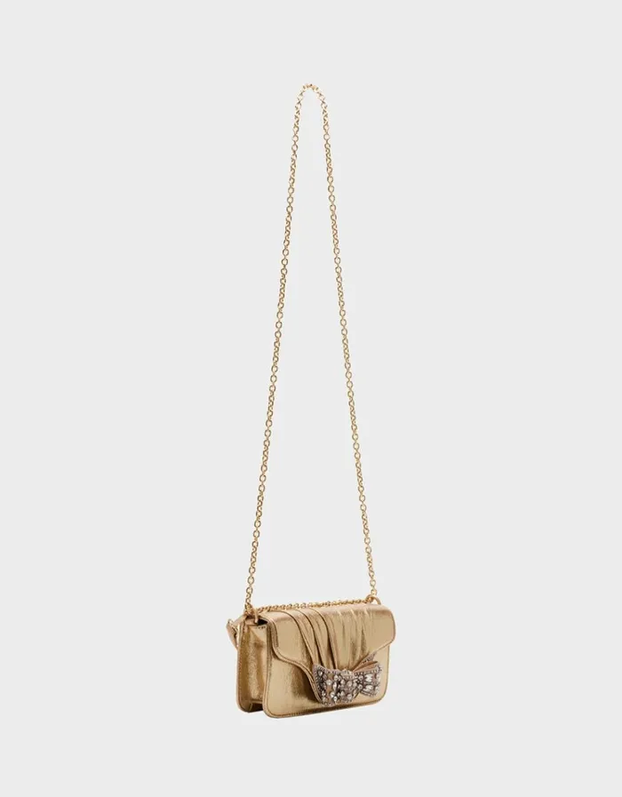 Women 3D BOW FLAP BAG GOLD Gold Betsey Johnson