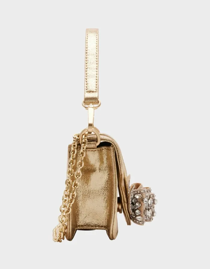 Women 3D BOW FLAP BAG GOLD Gold Betsey Johnson