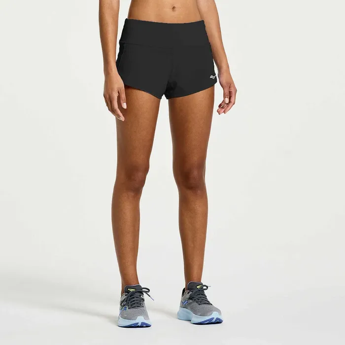 Women8217s Outpace 258243 Split Short Black Women Bottoms Saucony Women8217s Outpace 258243 Split Short Black Women Bottoms Saucony