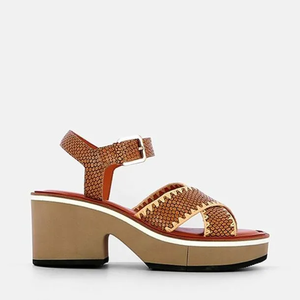 Women CHARLISR Python Effect Clergerie Sandals