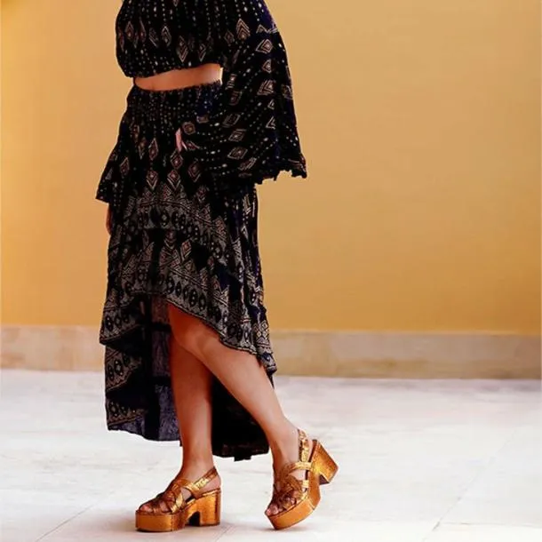 Women CHOU Snake Effect Clergerie Sandals