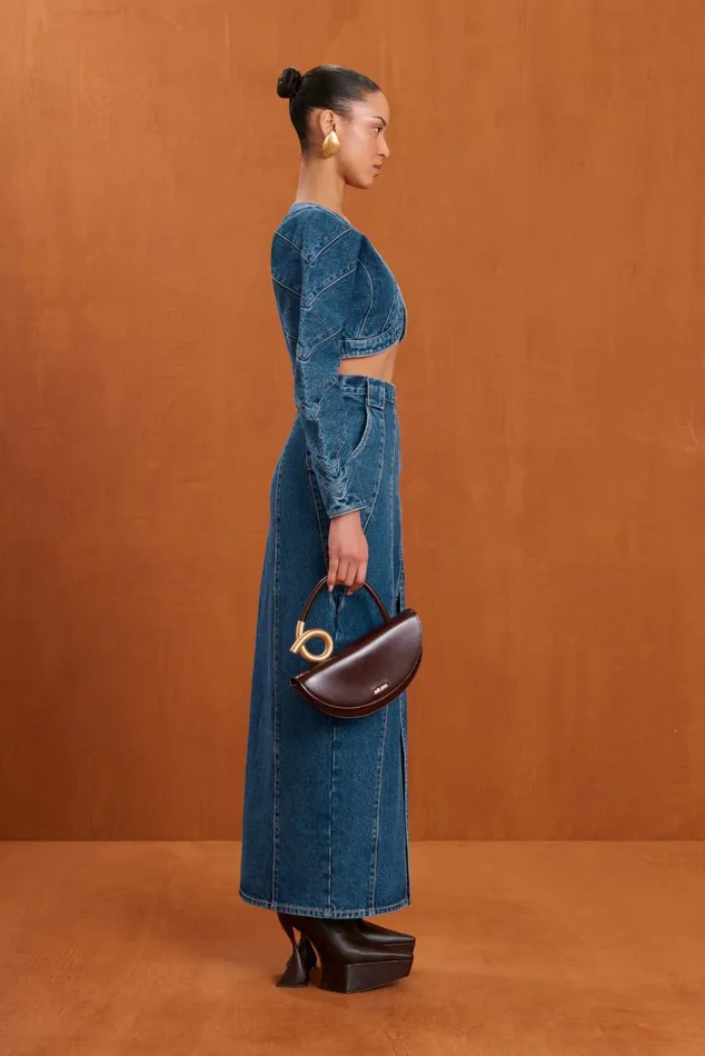 Women Cult Gaia Tops ALESSANDRA JEAN TOP 8211 INDIGO Women Cult Gaia Tops ALESSANDRA JEAN TOP 8211 INDIGO