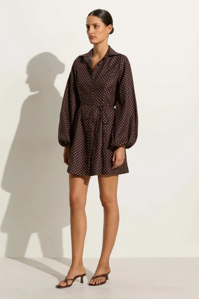 Women Faithfull The Brand Dresses Rae Mini Dress Ludovica Polka Dot 8211 Faithfull The Brand