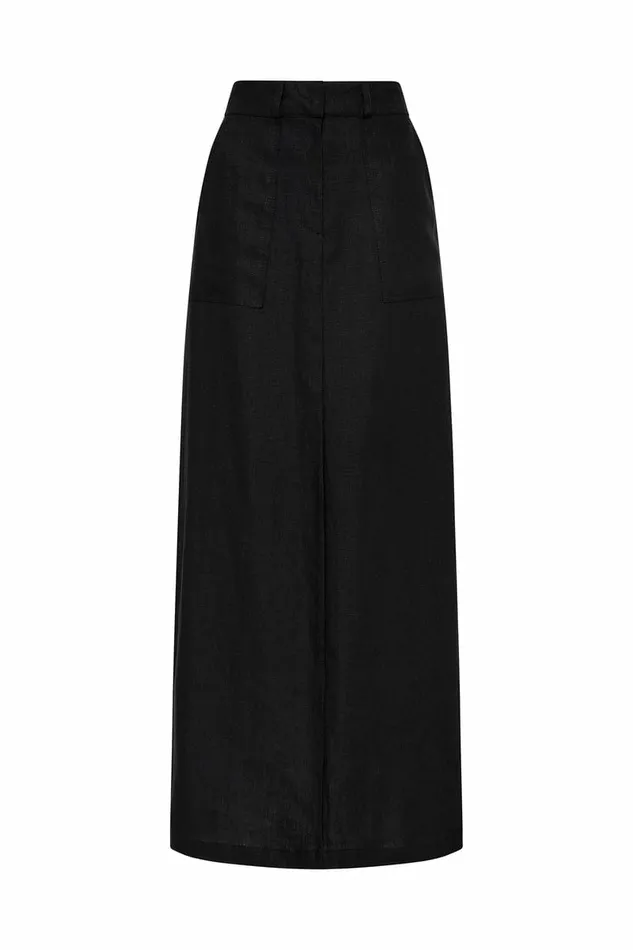 Women Faithfull The Brand Skirts and Shorts Amreli Maxi Skirt Black 8211 Faithfull The Brand