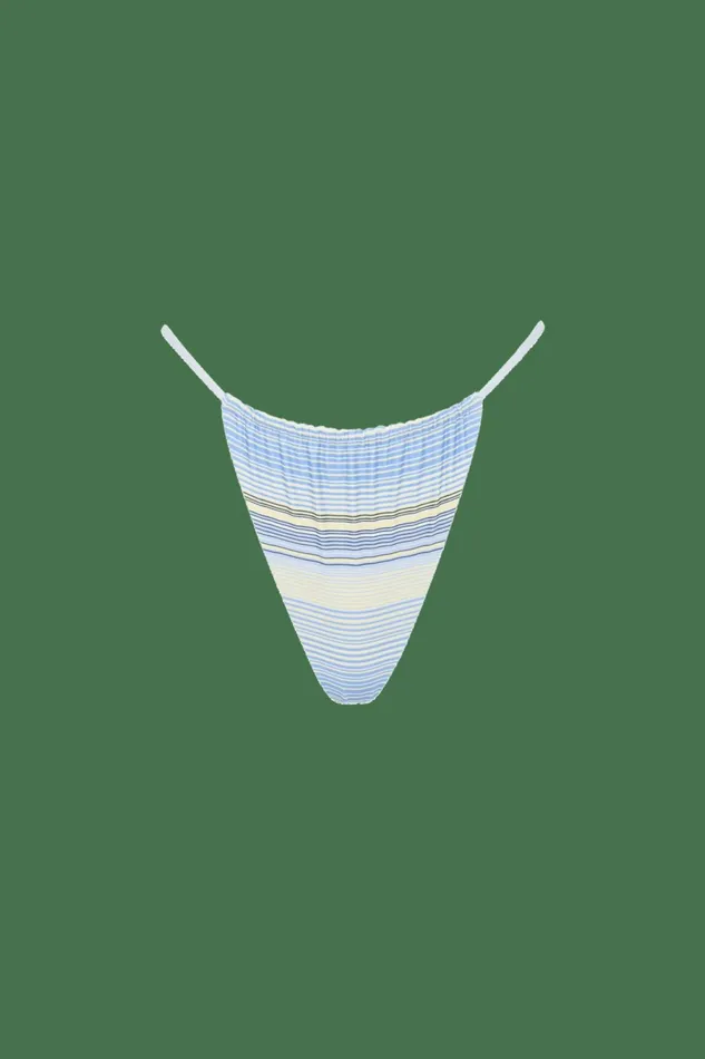 Women Faithfull The Brand Swim Elea Bikini Bottom Futura Stripe Sky Blue