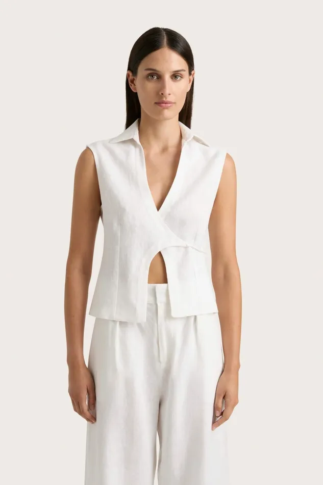Women Faithfull The Brand Tops Antibes Shirt White