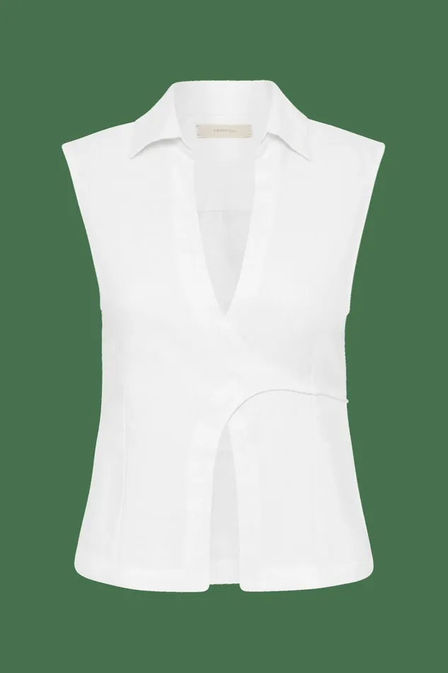 Women Faithfull The Brand Tops Antibes Shirt White