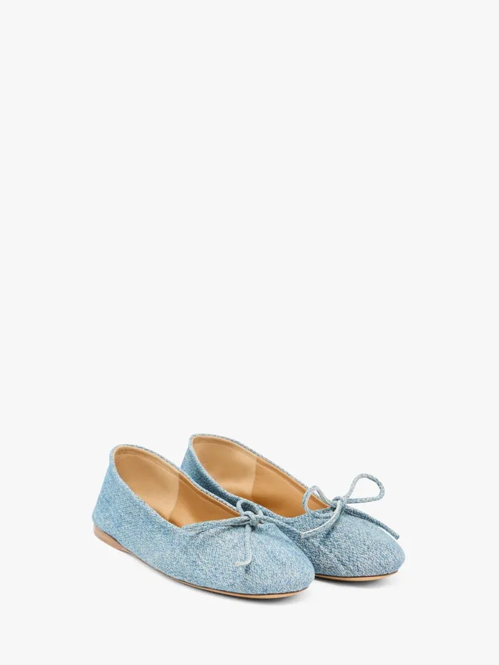 Women Flats JW Anderson ROUNDTOE SUEDE BALLERINAS Blue