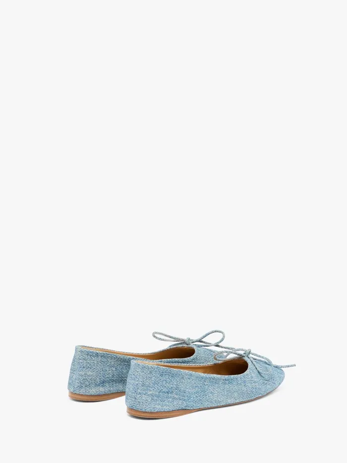 Women Flats JW Anderson ROUNDTOE SUEDE BALLERINAS Blue