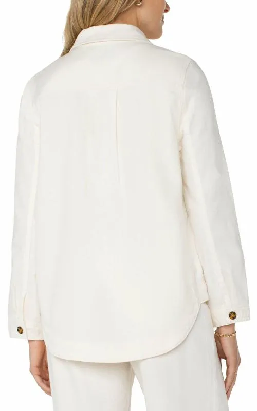Women Jackets Liverpool Los Angeles Shirt Jacket Whipped Cream