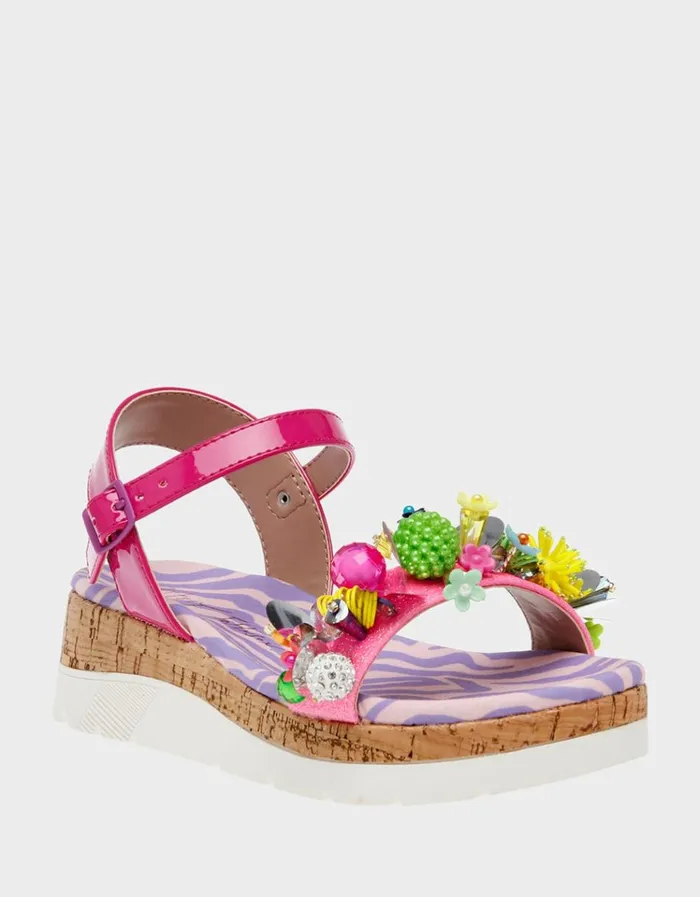 Women KIDS039 FRANK PINK MULTI Pink Multi Betsey Johnson