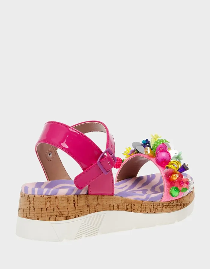 Women KIDS039 FRANK PINK MULTI Pink Multi Betsey Johnson