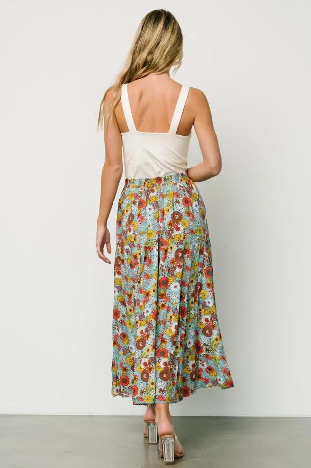 Women Maxi Dresses Baltic Born Reilly Maxi Skirt Teal Flower Print Women Maxi Dresses Baltic Born Reilly Maxi Skirt Teal Flower Print