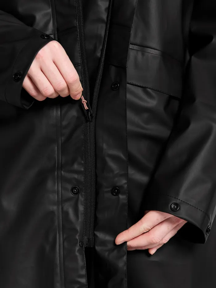WomenMen Avon Unisex Parka Galon Black Didriksons Lightweight Jackets
