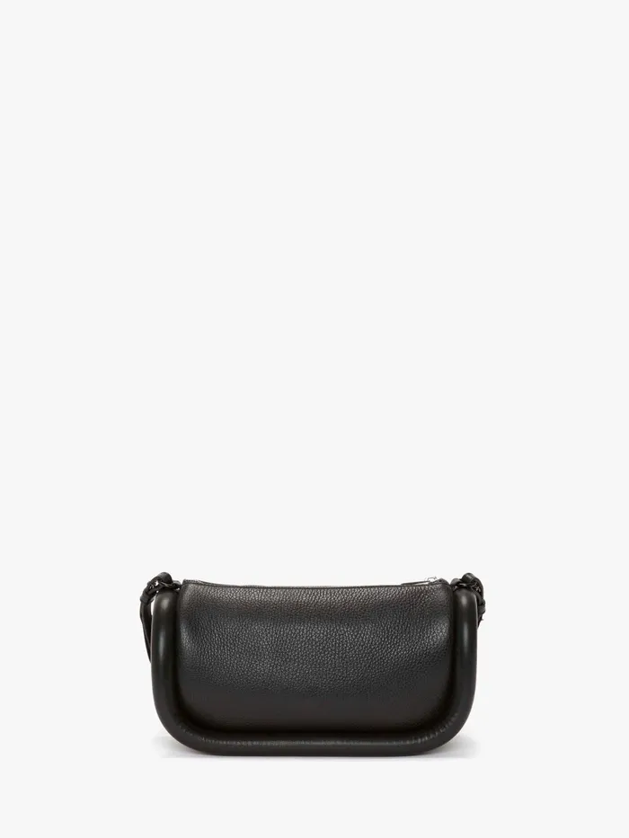 WomenMen Crossbody Bags JW Anderson BUMPER15 8211 LEATHER CROSSBODY BAG WITH ADDITIONAL WEBBING STRAP Black