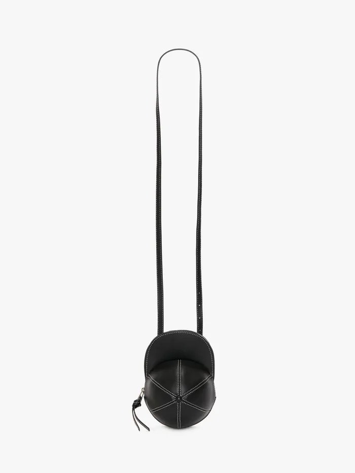 WomenMen Crossbody Bags JW Anderson MEDIUM CAP BAG 8211 LEATHER CROSSBODY BAG Black WomenMen Crossbody Bags JW Anderson MEDIUM CAP BAG 8211 LEATHER CROSSBODY BAG Black