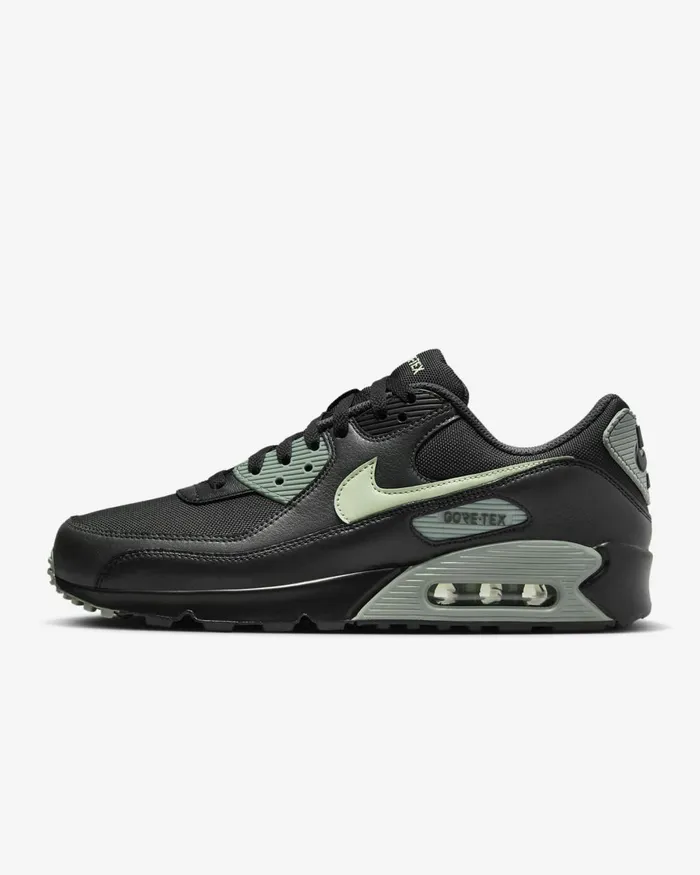 WomenMen Nike All Shoes Air Max 90 GORETEX Blackanthracitemica Greenhoneydew