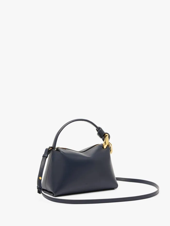 WomenMen Top Handle Bags JW Anderson SMALL JWA CORNER BAG 8211 LEATHER CROSSBODY BAG Navy WomenMen Top Handle Bags JW Anderson SMALL JWA CORNER BAG 8211 LEATHER CROSSBODY BAG Navy