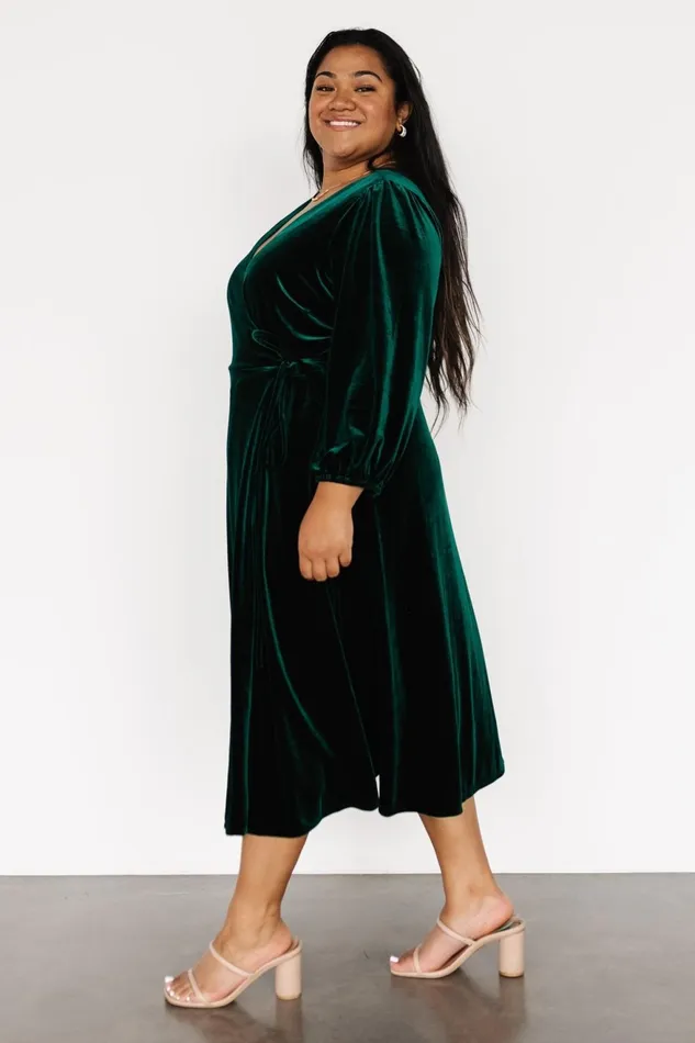 Women Mother Of The Bride Baltic Born Beckinsale Velvet Wrap Dress Dark Green Women Mother Of The Bride Baltic Born Beckinsale Velvet Wrap Dress Dark Green