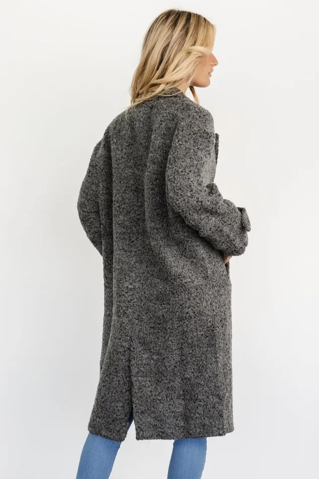 Women Outerwear Baltic Born Burke Boucle Coat Charcoal Women Outerwear Baltic Born Burke Boucle Coat Charcoal