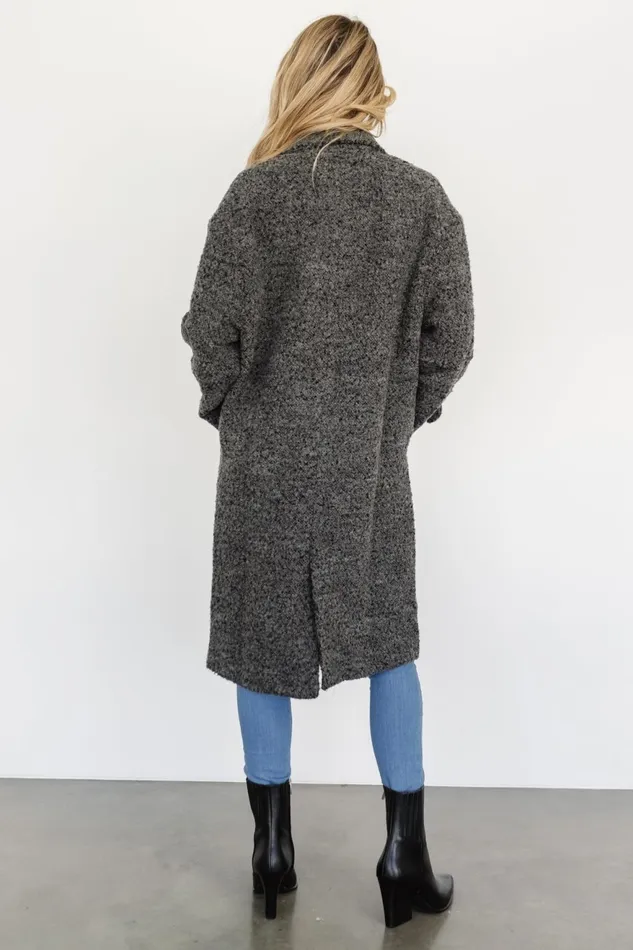Women Outerwear Baltic Born Burke Boucle Coat Charcoal Women Outerwear Baltic Born Burke Boucle Coat Charcoal