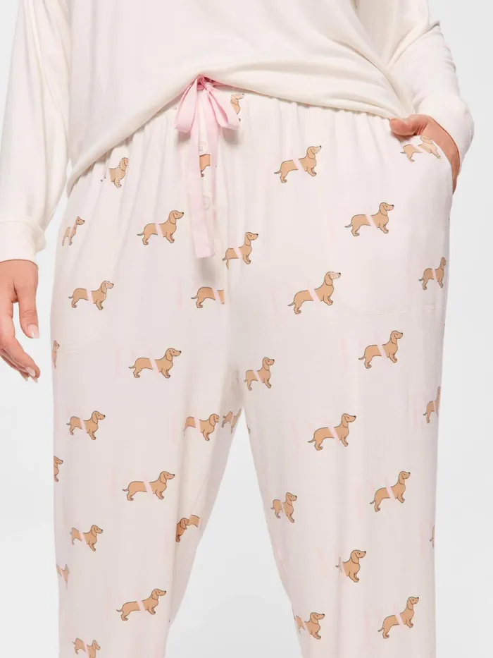 Women PA Plus Penny Plush Easy Pj Pant Multi Peter Alexander Lounge