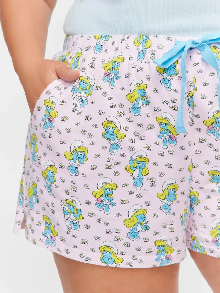 Women PA Plus The Smurfs Smurfette Mini Short Multi Peter Alexander Online Only Styles
