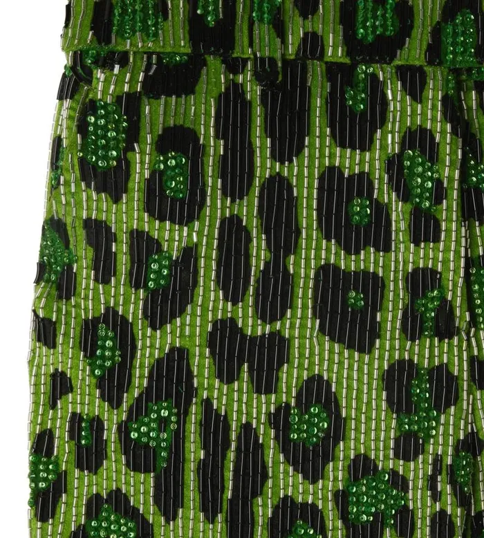 Women Pants and Shorts Tom Ford Jaguar Embroidery Velvet Pants
