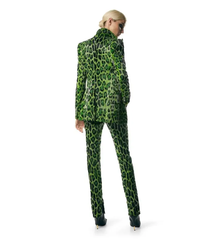 Women Pants and Shorts Tom Ford Jaguar Embroidery Velvet Pants
