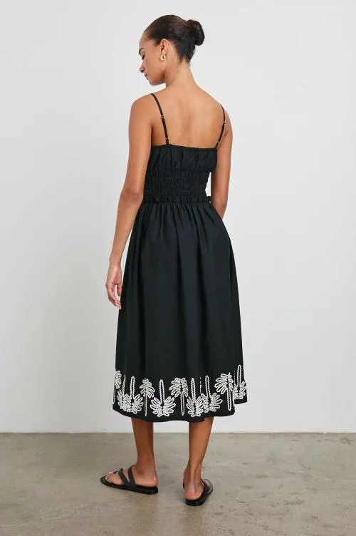 Women Rails Dresses and Rompers Baja Dress Black Ivory Palm Trees Women Rails Dresses and Rompers Baja Dress Black Ivory Palm Trees