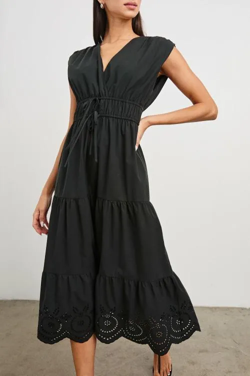Women Rails Dresses and Rompers Lucia Dress Black Eyelet Women Rails Dresses and Rompers Lucia Dress Black Eyelet