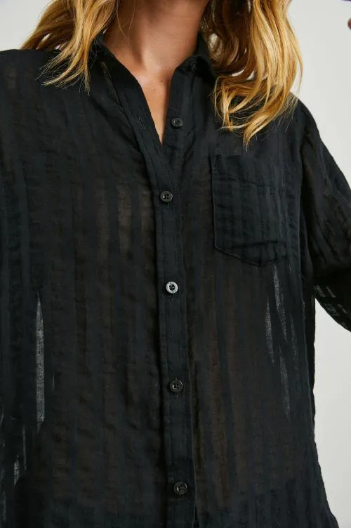 Women Rails Tops Charli Shirt Black Shadow Stripe