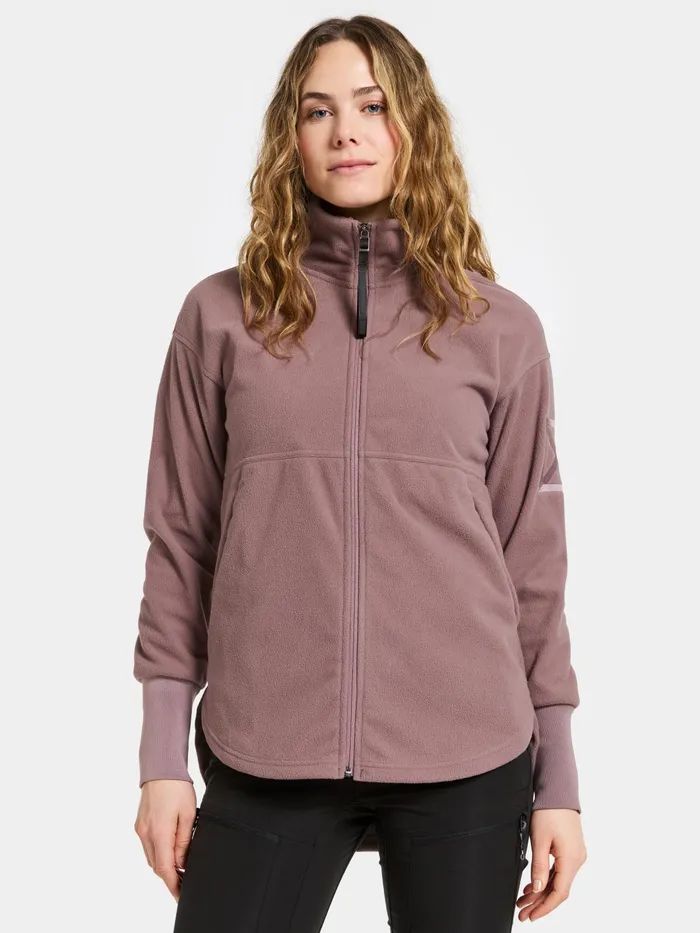 Women Ronja FullZip Faded Wine Didriksons Spring Jackets
